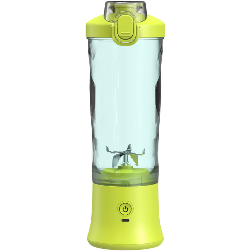 Tragbarer Mixer, 600 ml Smoothie-Mixer mit 6 Klingen, 4000 mAh Frischsaftmixer macht 20 Tassen Saft für unterwegs, Küche, Büro, Outdoor