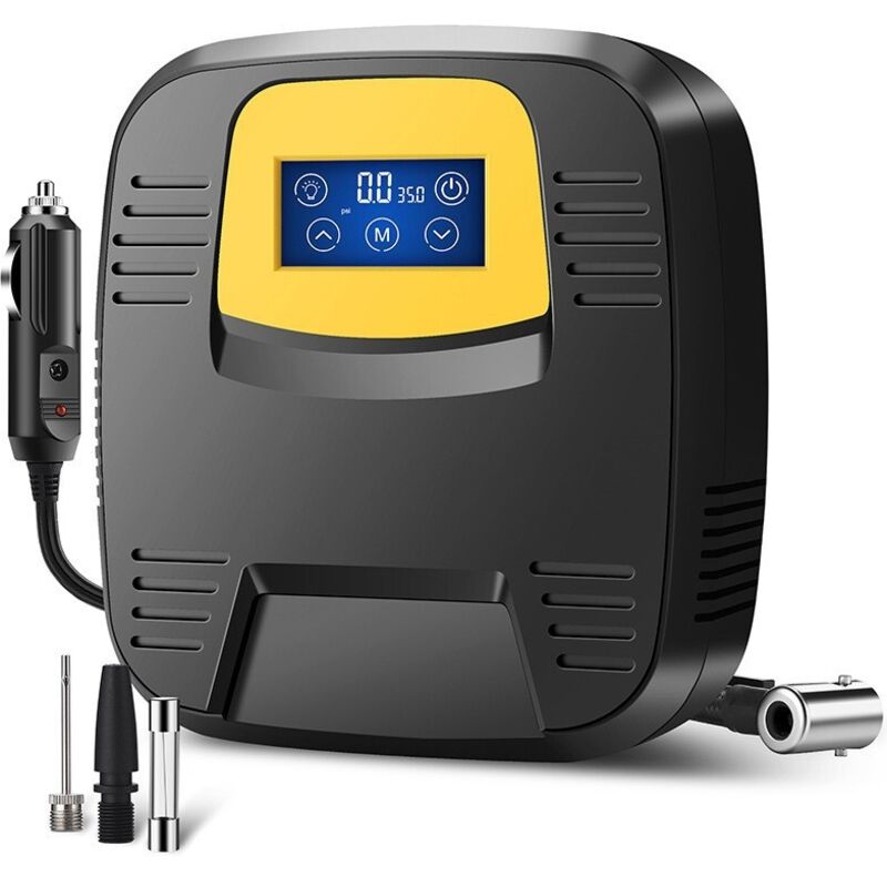 Tragbarer Reifenfüller, Luftkompressor für Autoreifen mit Taschenlampe, Elektroauto für Auto, Motorrad, tragbarer Reifenfüller, Luftkompressor mit