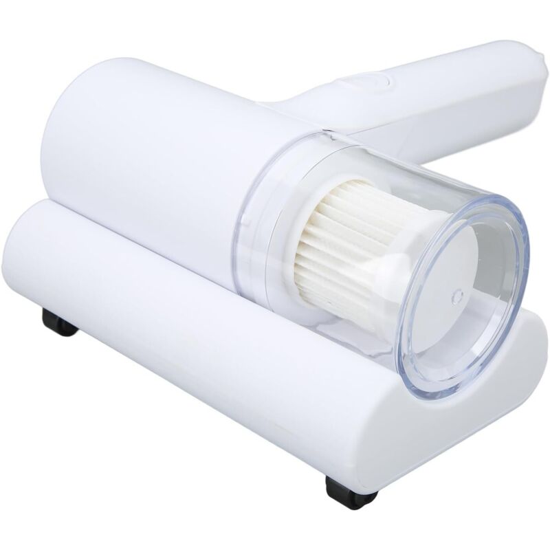 Tragbarer Staubsauger für Matratzen, Betten, Sofas, Anti-Milben, Multifilter, Handgerät, UV, für Kissen, Kleidung (weiß)