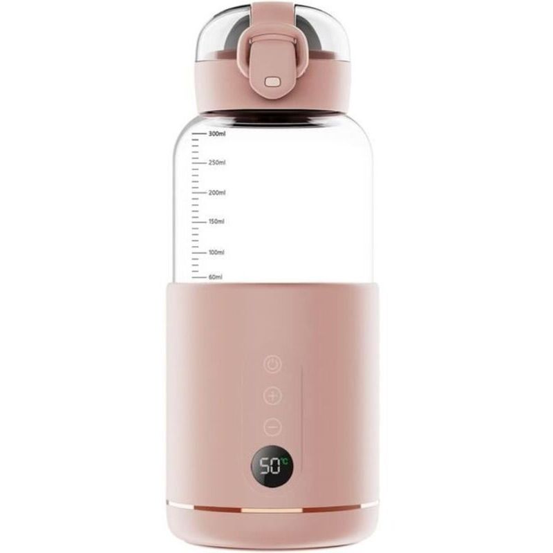 Tragbarer Warmwasserbereiter, tragbarer Warmwasserbereiter für Babynahrung mit 300 ml Fassungsvermögen, kabelloser tragbarer Flaschenwärmer