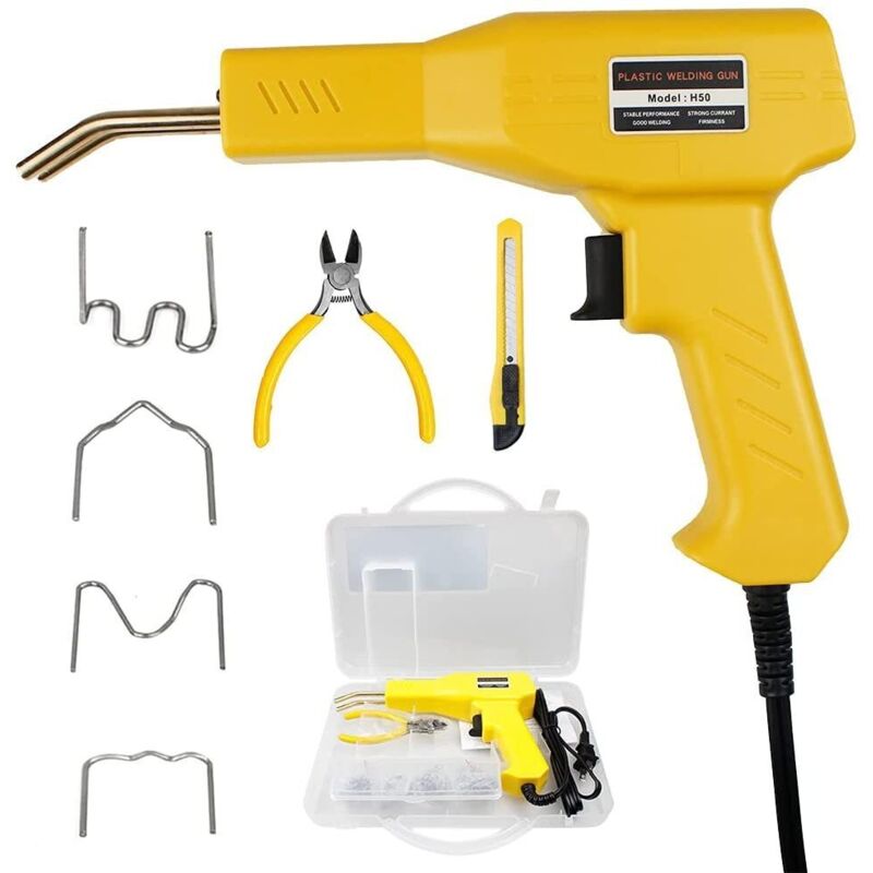 Tragbares 50-W-Kunststoffschweißgerät, Kunststoffschweißpistole, Handschweißgerät, Heißhefter für PVC-Autostoßstangen-Schweißgerät, EU-Stecker