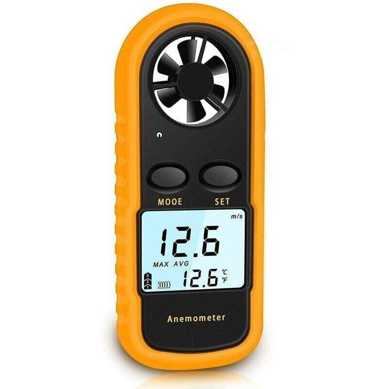 Tragbares Anemometer, hochpräzises digitales Anemometer (± 5 %) mit LCD-Hintergrundbeleuchtung, Handanemometer für den Außenbereich, havc, Drohnen,