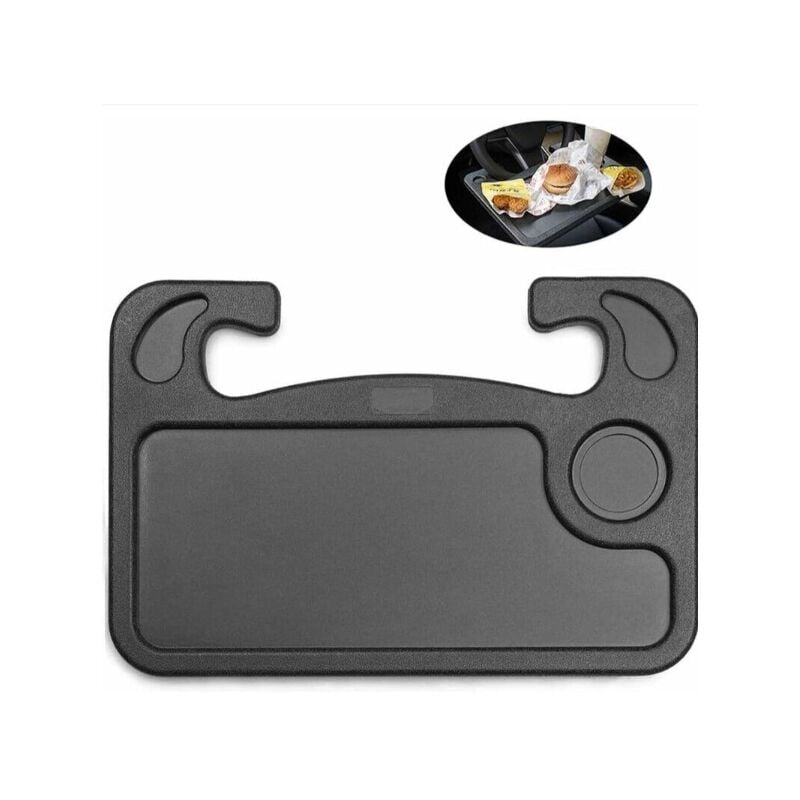 Tragbares Auto-Lenkradtablett, Lenkradtablett-Reiseschreibtisch, Auto-Artikelhalter, Auto-LKW-Lenkradtisch für Computer, Getränke, Lebensmittel