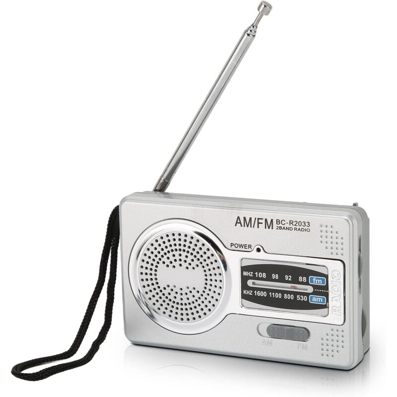 Tragbares Radio, AM FM-Transistorradio mit weitreichendem Empfang, Radio mit Lautsprecher und Kopfhöreranschluss