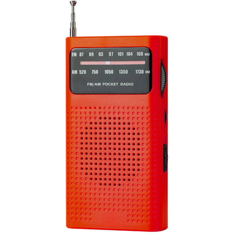 Tragbares Radio, AM(MW)/FM-Batteriebetriebenes Radio, Transistor-Taschenradio mit ausgezeichnetem Empfang, hervorragende Klangqualität,