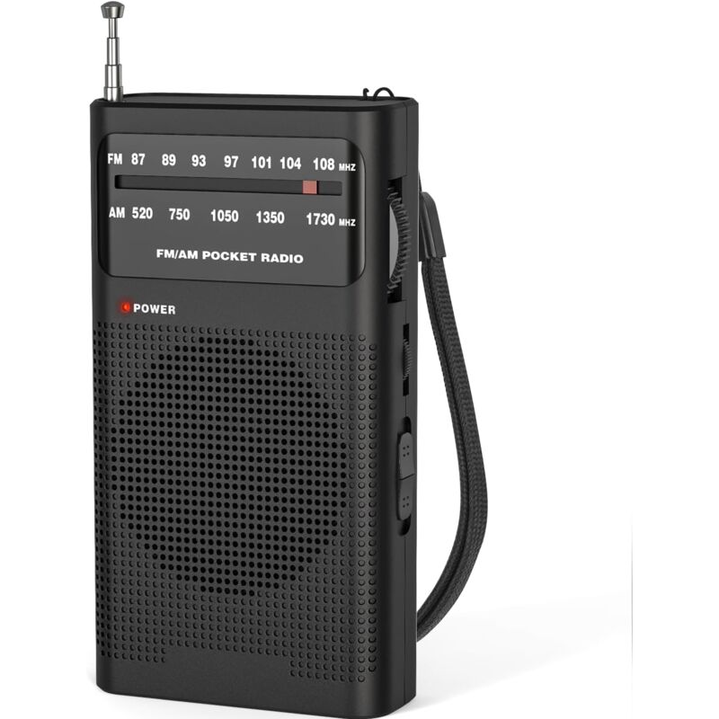 Tragbares Radio, am(mw)/fm Batteriebetriebenes Radio, Transistor-Taschenradio mit ausgezeichnetem Empfang, Hervorragende Klangqualität,