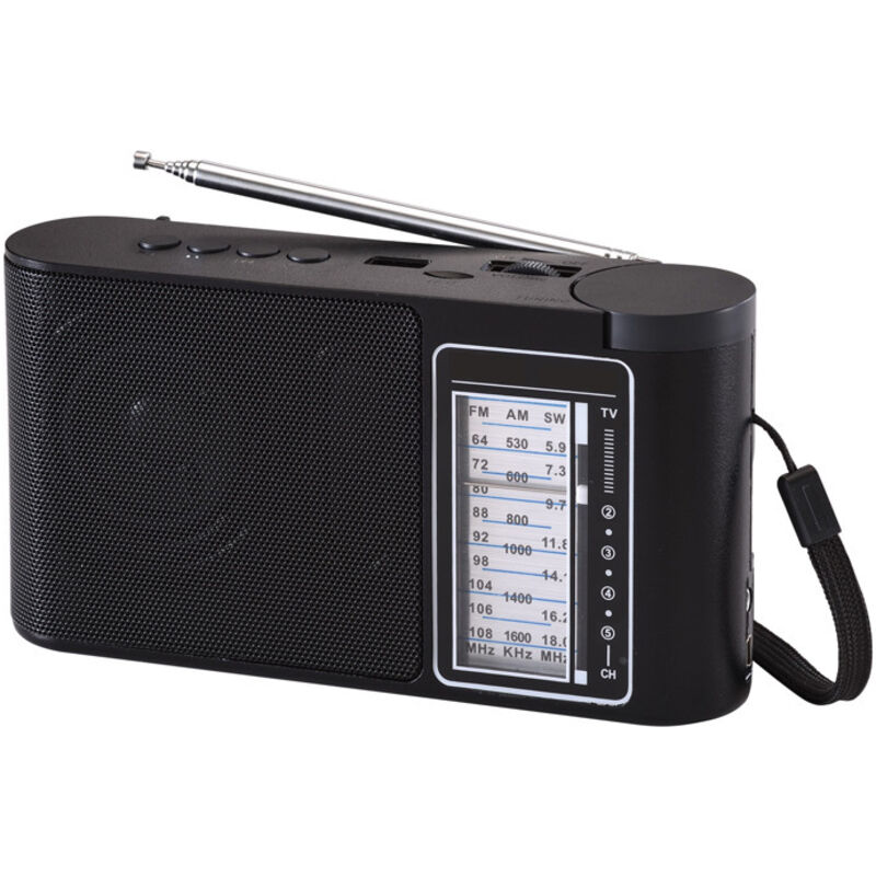 Tragbares Radio, Transistorradio mit hervorragendem Empfang und großem Lautsprecher, batterie- und netzbetriebenes Radio für ältere Menschen.