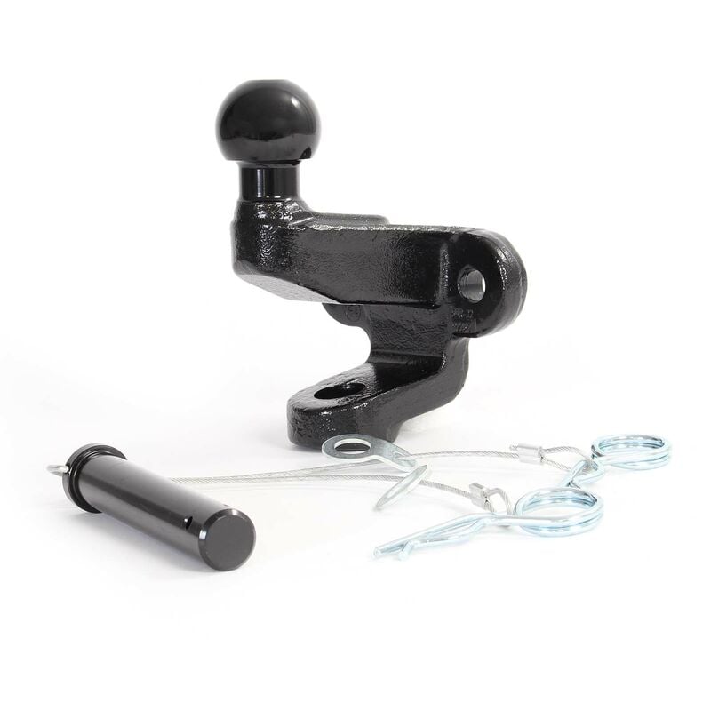 Anhängerkupplung mit 50 mm Kugelkopf, 3,5 t Zugkraft, Anhängevorrichtung aus Stahl für Pkw Lkw Traktor, 2 Loch Anschraubplatte - Xpotool