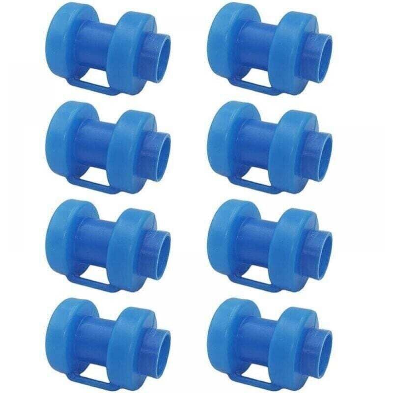 Trampolin-Endkappen – 8er-Set, Endkappen zum Schutz der Trampolinnetzstangen – Grünes Indoor-Trampolin und Stangenkappen, 25 mm Sicherheitsnetz