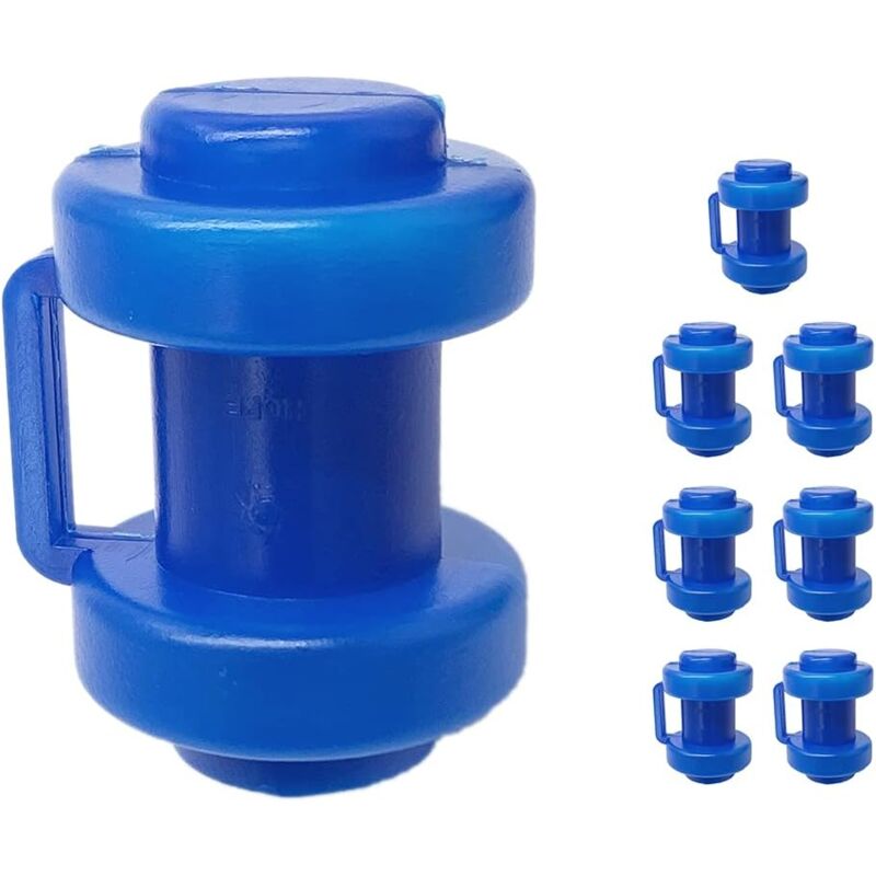 Memkey - Trampolin-Stangen-Endkappe für Trampolin-Netzstangen, Sicherheitsnetz-Ersatzteil, Packung mit 8 schützenden Endkappen für