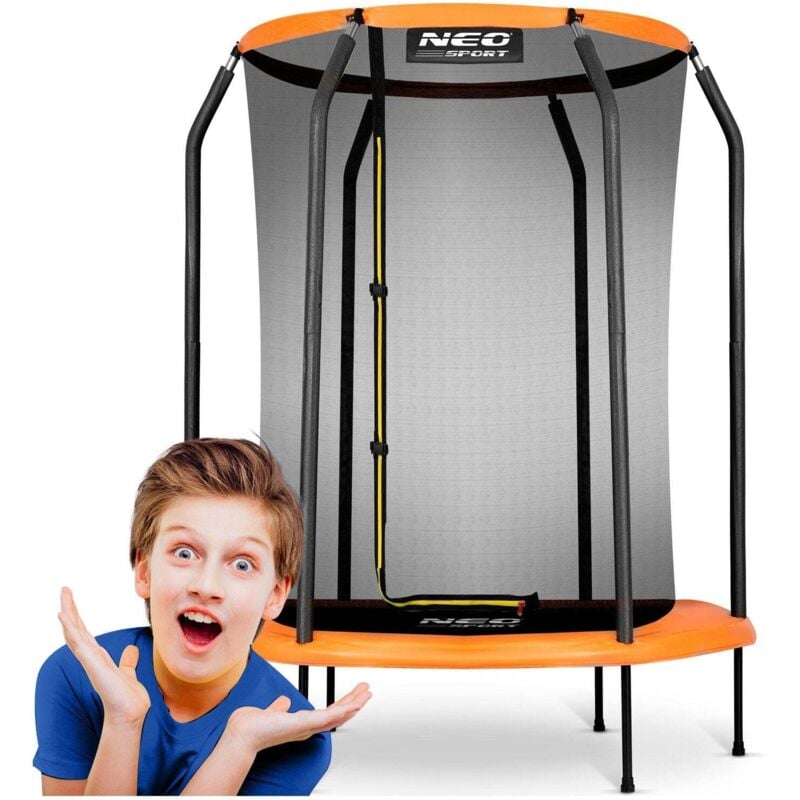 Trampolin fur den garten 152 cm - das set beinhaltet - trampolin 152 cm - 6 beine - 6 stangen mit schaumstoffschutz - internes sicherheitsnetz mit