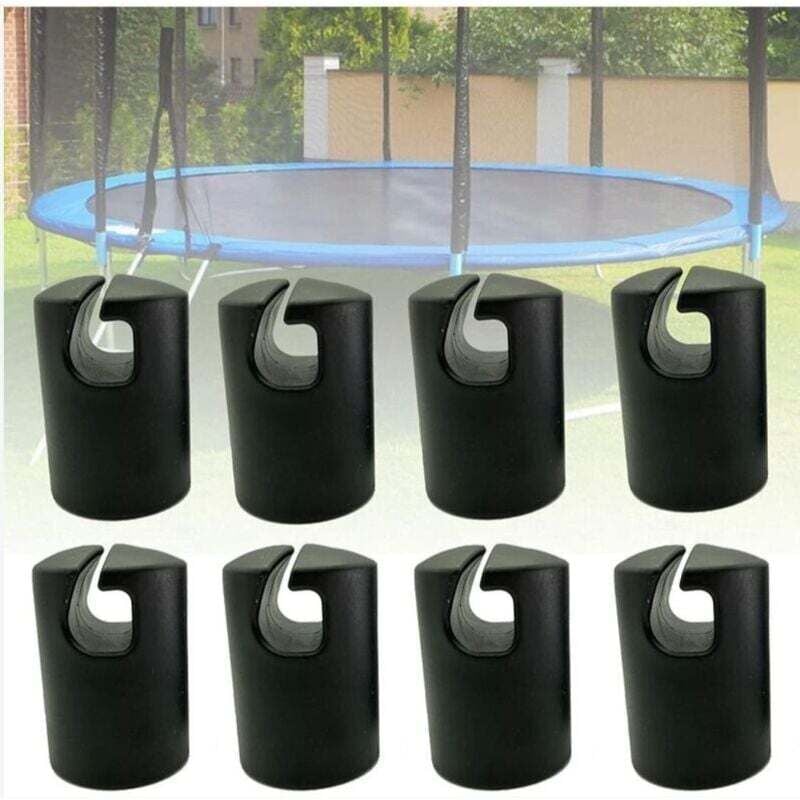 Trampolinkappe Trampolin-Endkappe Trampolinhaken Trampolin-Ersatzteile Trampolin-Zubehör Stangenkappe für Trampolin-Netzheringe ø 32 mm 8 Stück