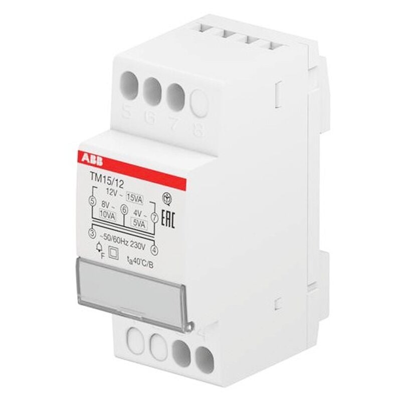 ABB Spannungswandler für Türklingeln 4-8-12V 15VA TM1512