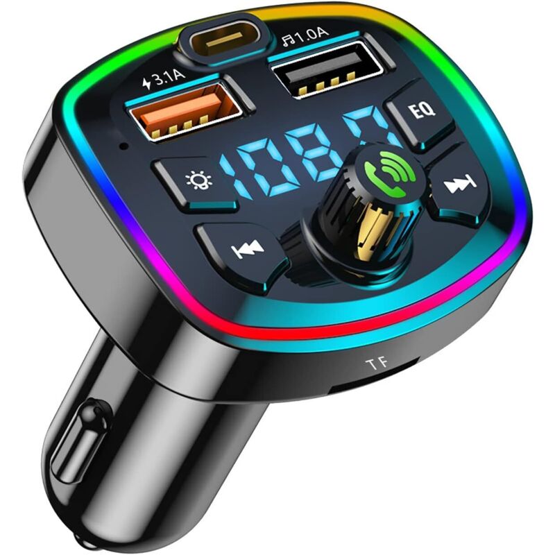 Bluetooth-FM-Transmitter fürs Auto, Autozubehör, Bluetooth-Autoradio, Bluetooth-Adapter fürs Auto, Bluetooth-Transmitter fürs Auto,