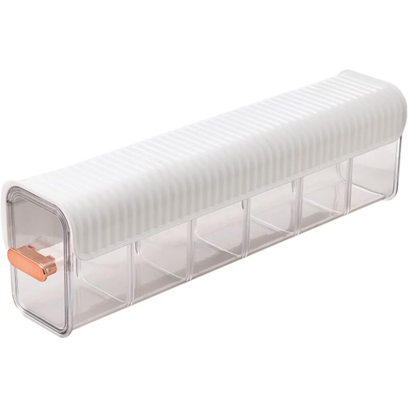 Linghhang - Transparente Aufbewahrungsbox mit Fächern zur Wandmontage, kein Lochen nötig, geeignet für Socken, Unterwäsche, Kleidung, Bekleidung,