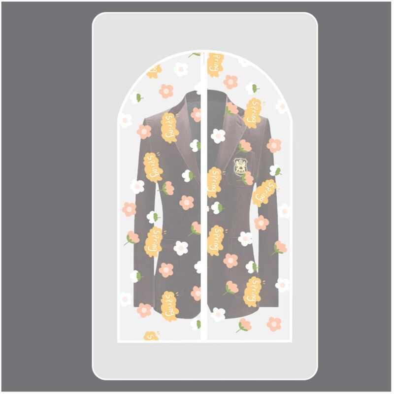 Transparente, staubdichte und wasserdichte Kleiderhüllen mit Reißverschluss, faltbare Anzughülle, Kleiderschrankschutz, Kleidersack, für Hemd, Anzug,