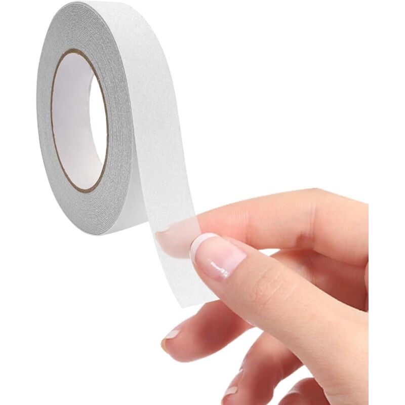 Transparenter Anti-Rutsch-Aufkleber, 2,5 cm x 10 m, wasserdichter transparenter Anti-Rutsch, wasserdichter transparenter Anti-Rutsch für Arbeiten im