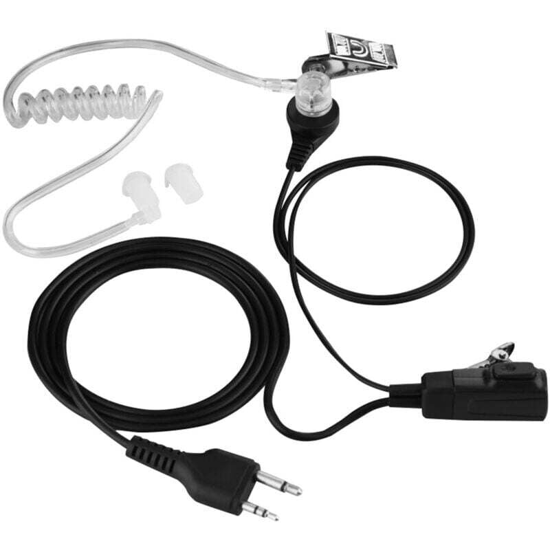 Transparentes Rohr-Ohrhörer-Headset Heatset-Mikrofon für Midland Walkie-Talkie-Radio-Headset