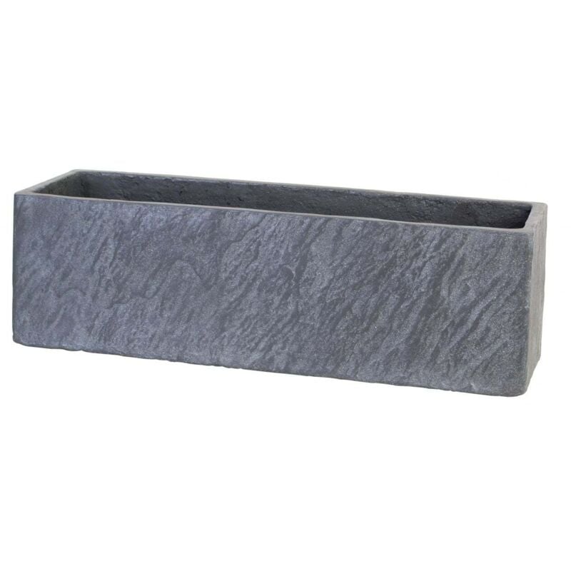 Trendline - Blumenkasten Schieferoptik 37x17x17 cm Blumentopf Töpfe