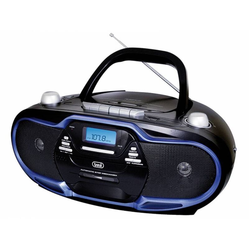 057404 portable Stereoanlage Digital 20 w am, fm Schwarz, Blau MP3-Wiedergabe - Trevi