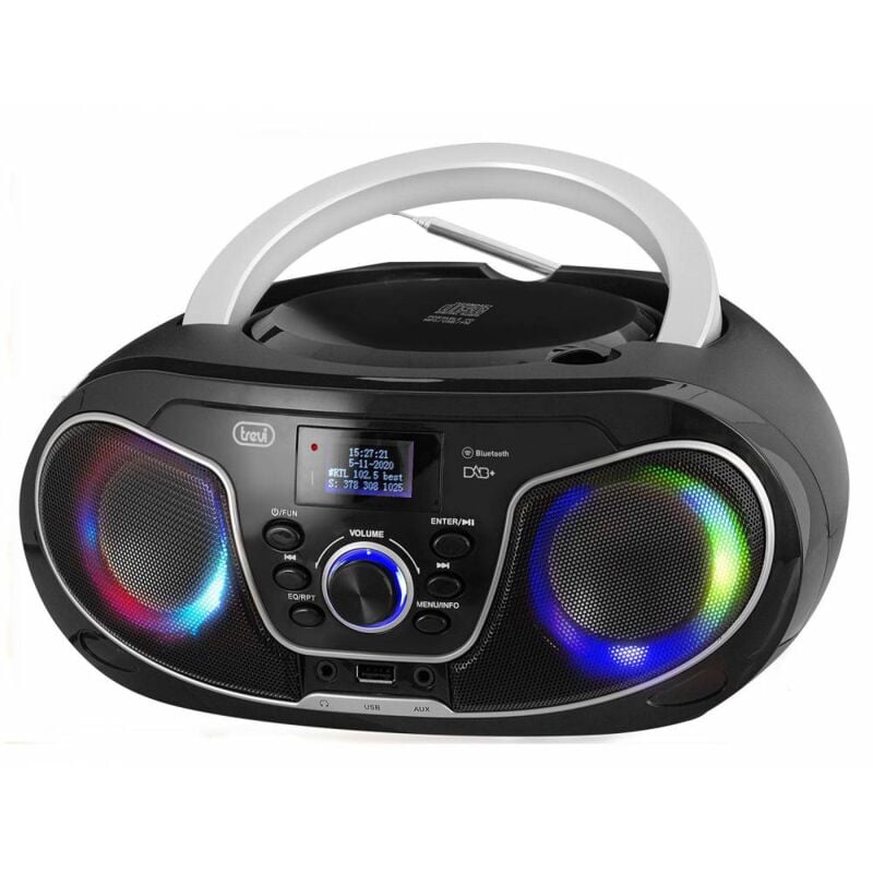 Cmp 588 Dab tragbare Stereoanlage mit Dab/Dab+ Radio und fm mit rds, Dot Display Matrix de hohe Lesbarkeit, cd, MP3, usb, aux-in, Bluetooth,
