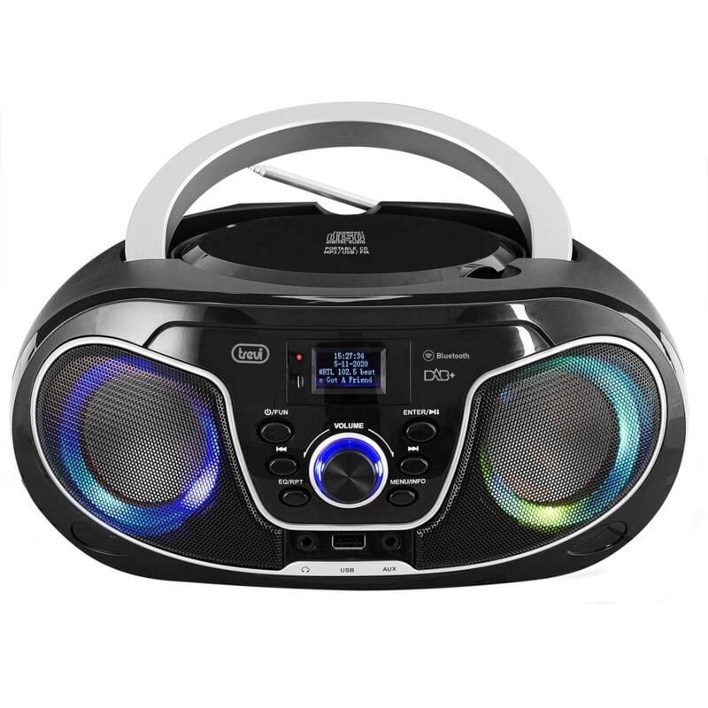 Cmp 588 Dab tragbare Stereoanlage mit Dab/Dab+ Radio und fm mit rds, Dot Display Matrix de hohe Lesbarkeit, cd, MP3, usb, aux-in, Bluetooth,