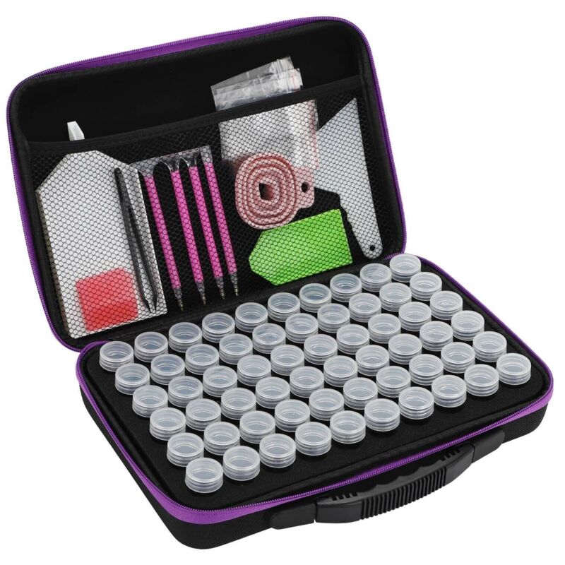 Trintion Diamond Painting Aufbewahrungsbox 5D Diamant Painting Werkzeuge Diamond Stickerei Malerei Zubehör Aufbewahrungsbox