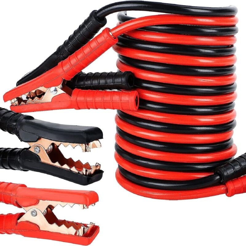 Trintion überbrückungskabel 2X4M Starterkabel LKW Starthilfekabel Autobatterie Notfall Kabel 2000Amp 12/24V den Schnellstart verwicklungsfreies mit