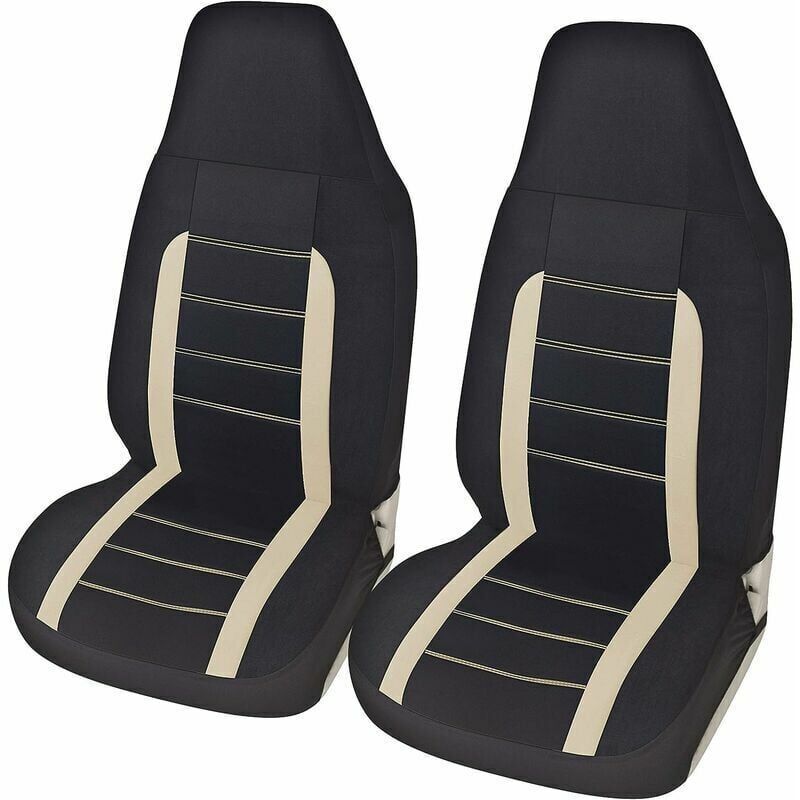 Triomphe Universal Autositzbezüge vorne - Universelles Autositzbezug-Set - Tuning Autozubehör - Beige