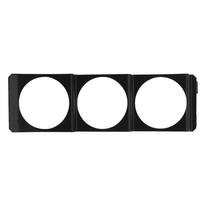 Triple 52 Mm x 3 Gauge Halter Pod Panel - Standard Stereo Radio Schlitz Single Din Universal