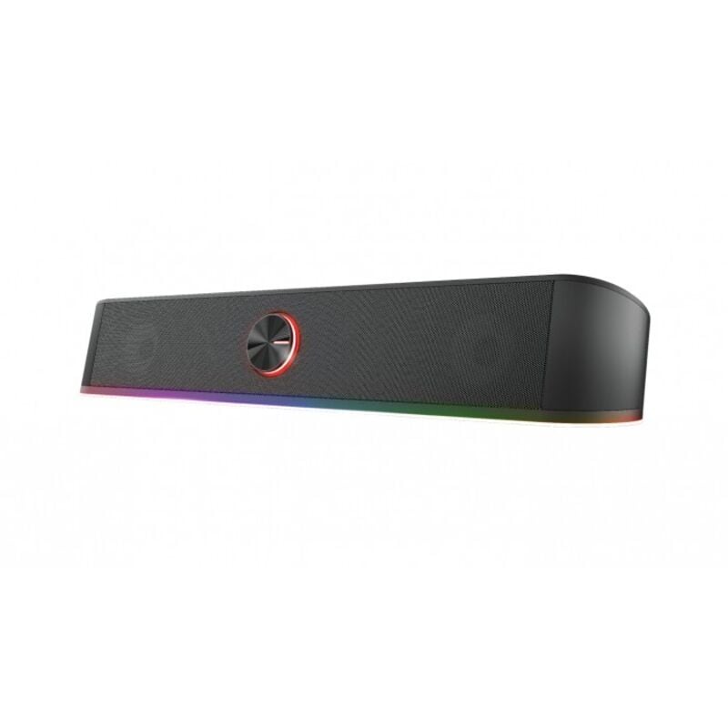 Gaming Soundbar mit RGB-Beleuchtung gxt 619 Thorne - Stereo-Lautsprecher 2.0, RGB-LED-Beleuchtung, USB-betrieben, 12 w, für pc, Laptop, Laptop - Trust