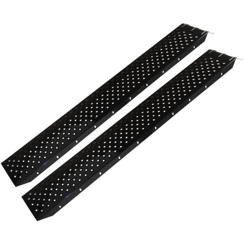 Baumarktplus - trutzholm Auffahrrampen 160 cm 400 kg Stahl schwarz gebördelt Verladerampe Quads Rasenmäher