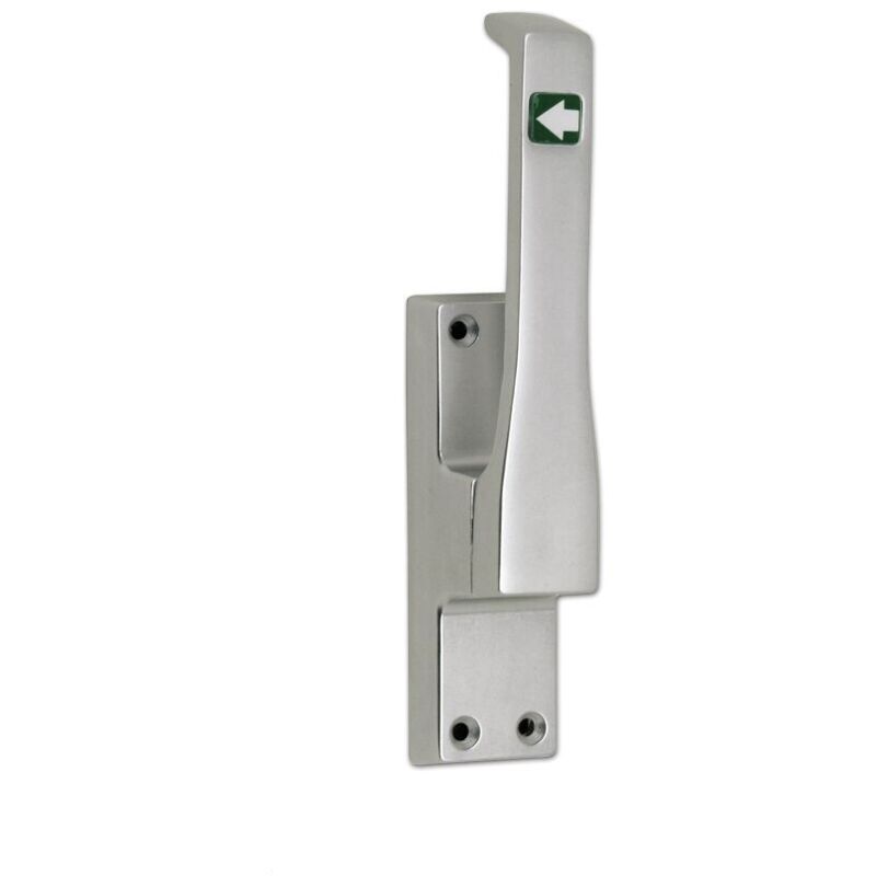 Fuhr - Türtreibr.970 din li.silber elox.LM 23mm Rundstange 10mm