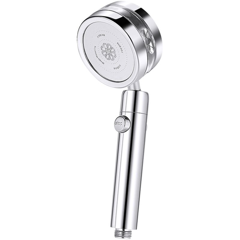 Tlily - Turbolader-Duschkopf, abnehmbarer Hochdruck-Duschkopf mit 360 ° drehbarem Düsenfilter für Badezimmer, Badewanne, Dusche