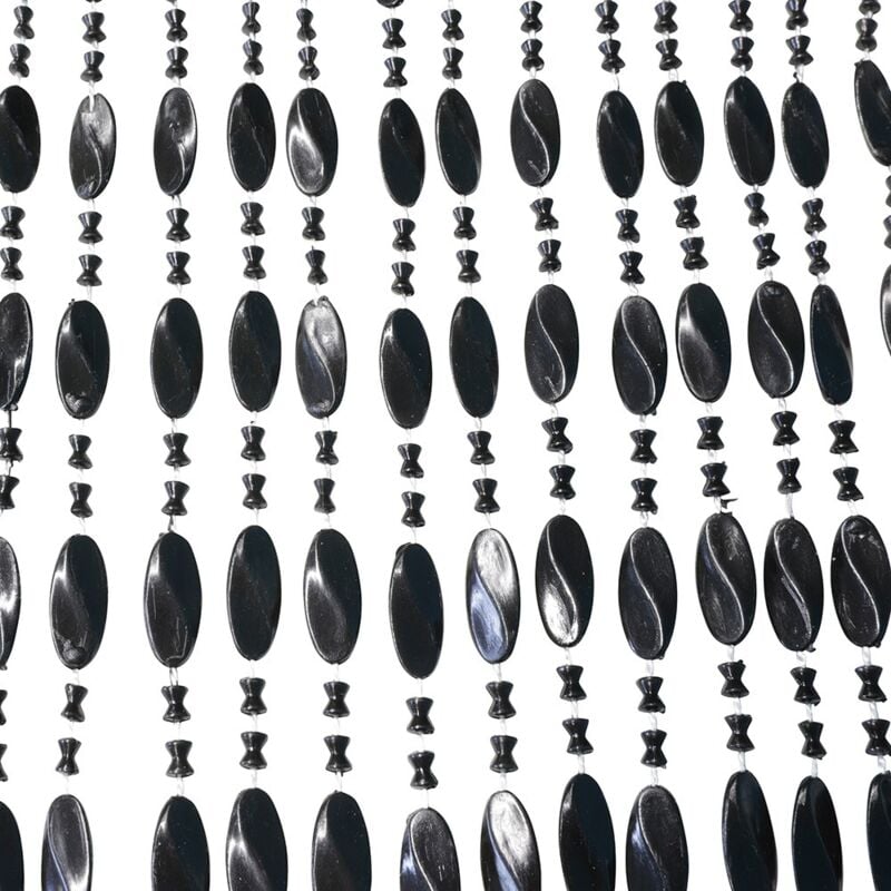 Türvorhang 'Noah' - Fliegenvorhang aus schwarzen Perlen - 90x220 cm