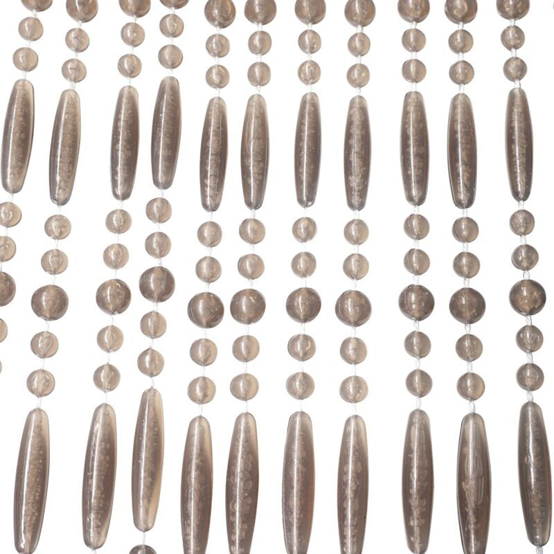 Türvorhang 'Robin' - Fliegenvorhang aus grauen Perlen - 90x220 cm