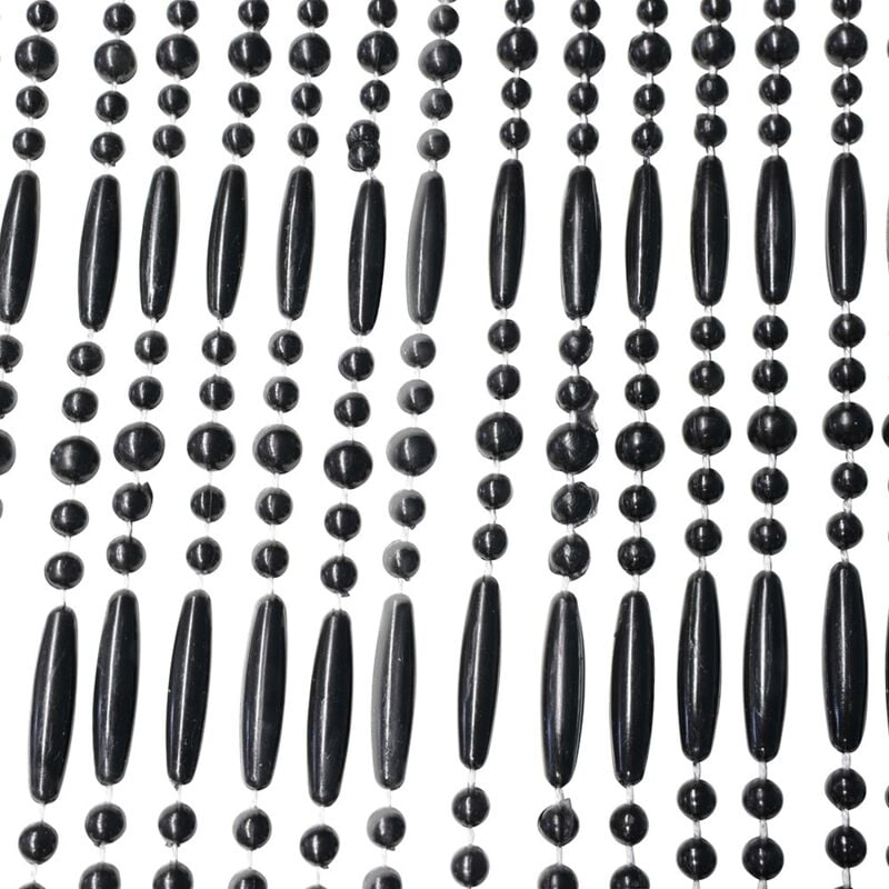 Türvorhang 'Robin' - Fliegenvorhang aus schwarzen Perlen - 90x220 cm