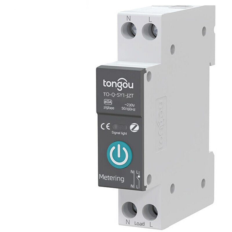 Tuya Zigbee Smart Circuit Breaker Drahtlose Fernbedienungen steuern DIN-Schienenschalter Handy-App-Fernbedienungen Smart Home-Geräte Anzeige