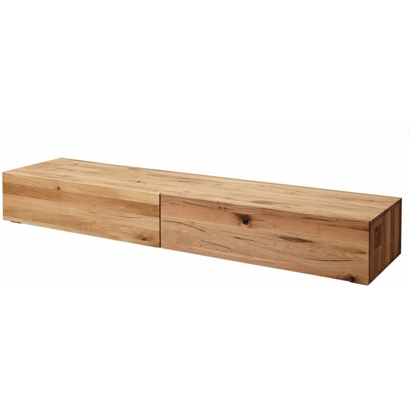 Massivmoebel24 - TV-Board Wild-/Zerreiche 220x52x32 natur geölt frankfurt 108