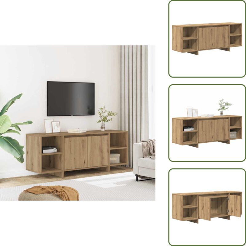 Vidaxl - TV-Schrank Artisan-Eiche 130x35x50 cm Holzwerkstoff - TV-Schrank - TV-Schränke - Lowboard - Stereo Schrank