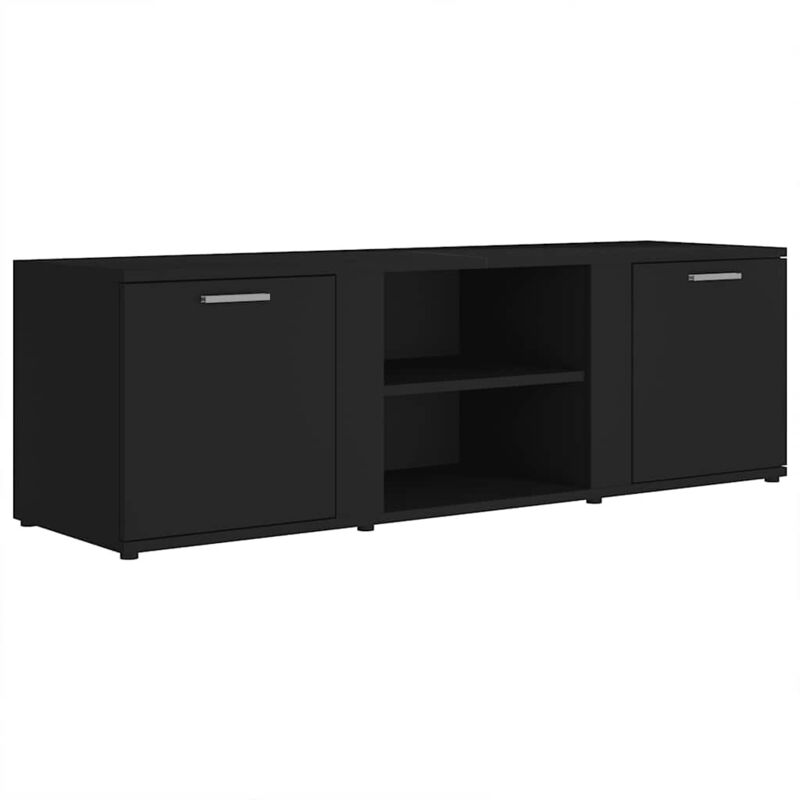 Vidaxl - TV-Schrank Schwarz 120x34x37 cm Holzwerkstoff