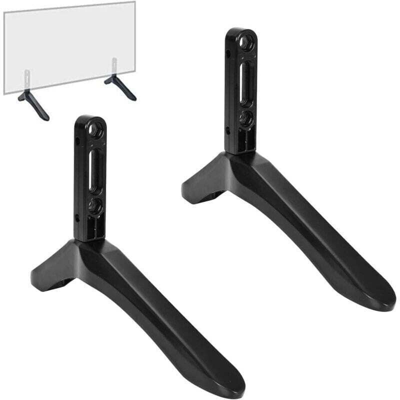 TV-Ständer, XU, TV-Füße für 32- bis 65-Zoll-Fernseher, TV-Halterung für flache und gebogene LCD-Fernseher bis 45 kg, Lochabstand von 22 mm bis 55 mm