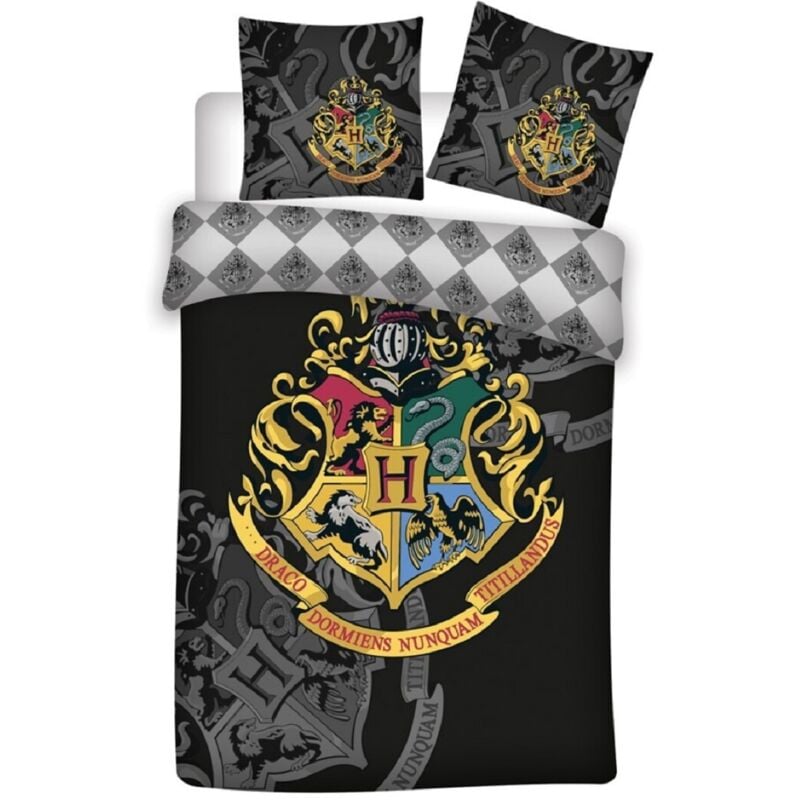 Harry Potter Bettwäsche-Set Decke & Kissenbezug 140x200 + 63x63 cm aus Microfaser