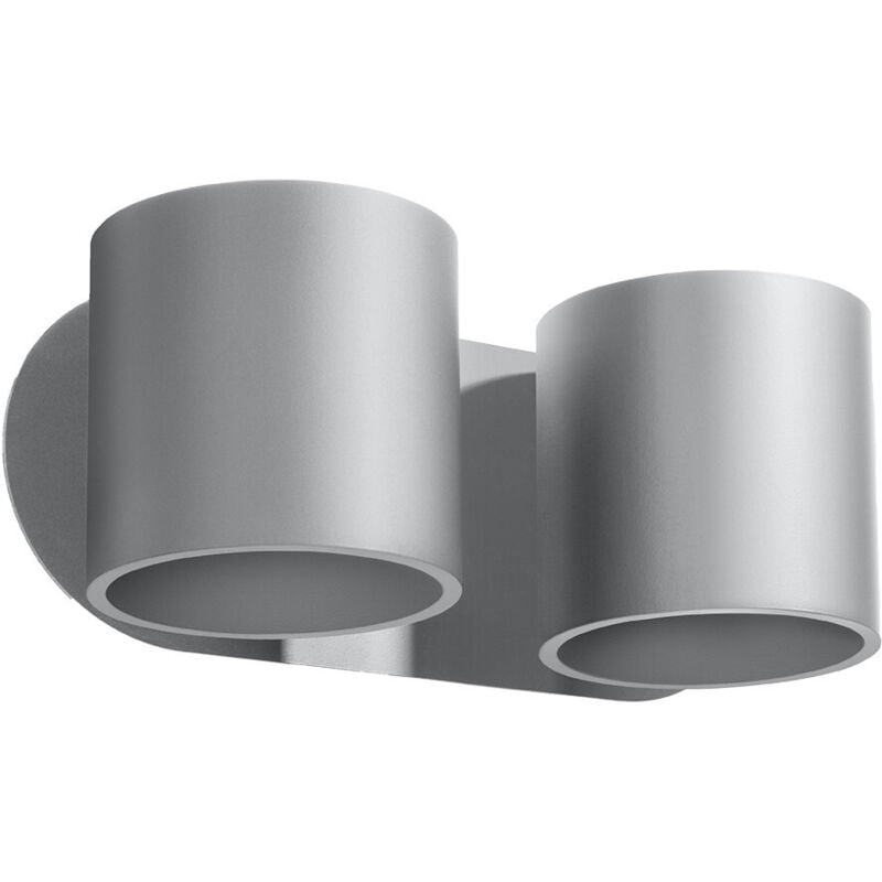 Sollux - Twin Round Up & Down Wall Lamp Grey G9 Twin Round Up & Down Wandleuchte Grau G9