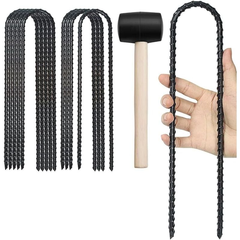 U-förmige Ankerpflöcke, Gartenplanenheringe, Zeltheringe, Unkrautvlies-Klammern, zur Befestigung von Zäunen, Zelten, Markisen, Campingausrüstung,