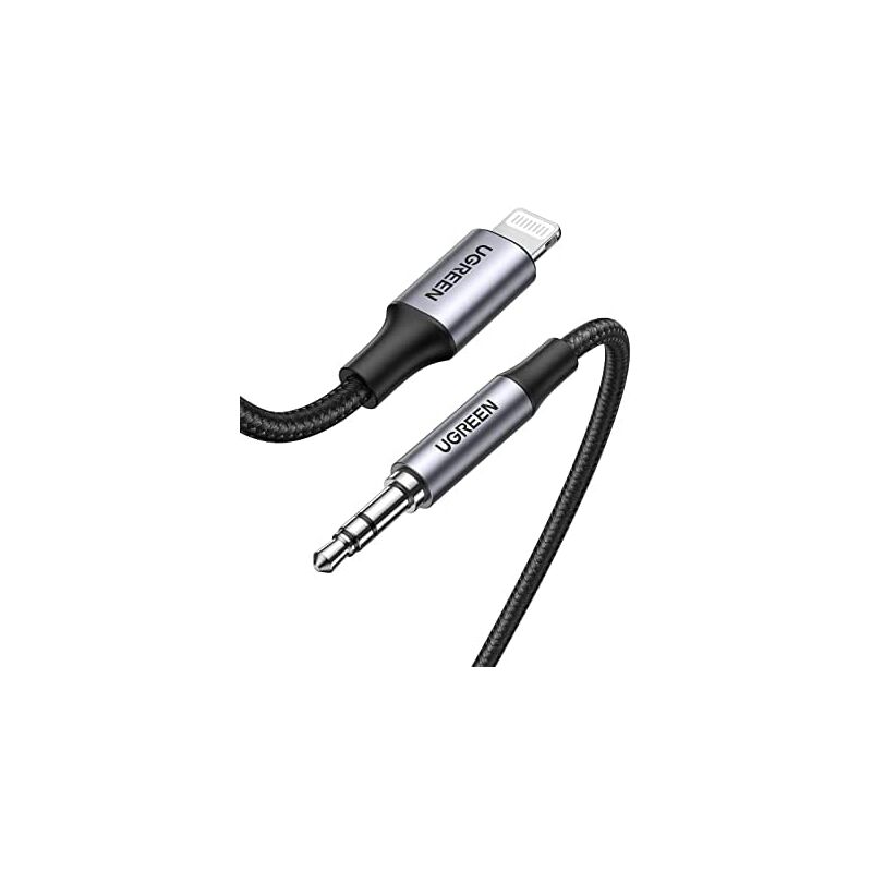 Auto-Zusatzkabel für iPhone, MFi-zertifiziertes Lightning zu Jack 3.5 Kabel für Autoradio, Kompatibel mit iPhone 14/14 Plus/14 Pro/SE 2022/13 Pro