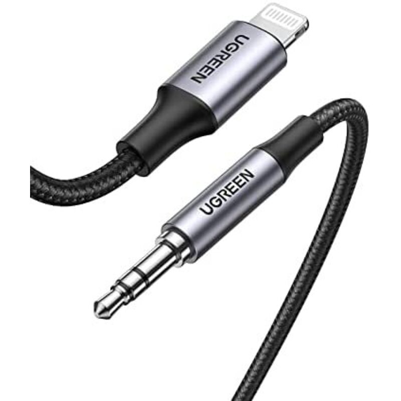 Auto-Zusatzkabel für iPhone, MFi-zertifiziertes Lightning zu Jack 3.5 Kabel für Autoradio, Kompatibel mit iPhone 14/14 Plus/14 Pro/SE 2022/13 Pro