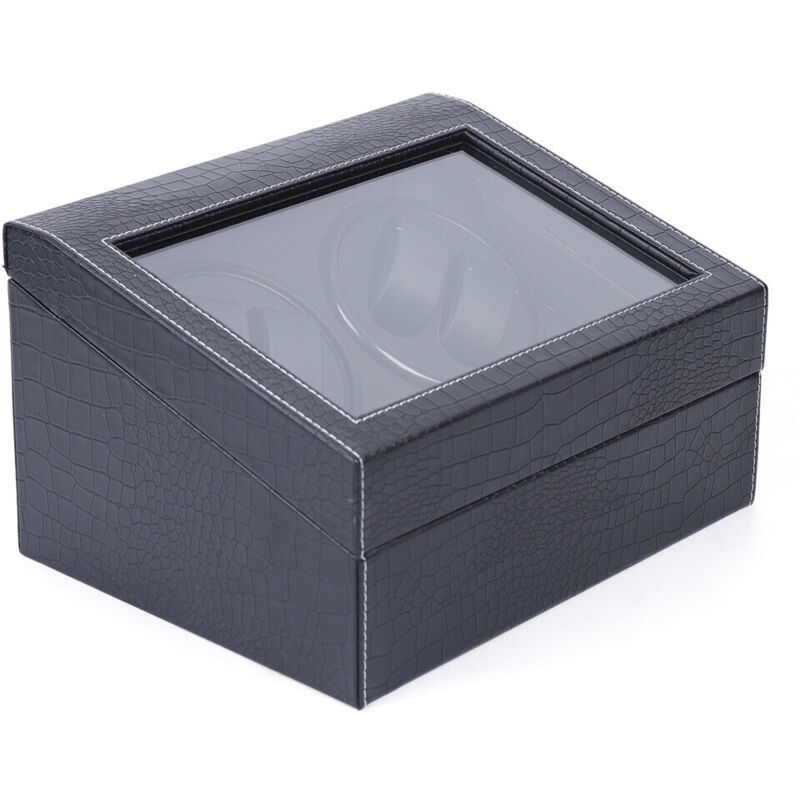 Uhren Automatik Uhrenbeweger Uhrenkasten Mechanisch Watch Winder Watchwinder Uhrenvitrine für 4 + 6 Uhren