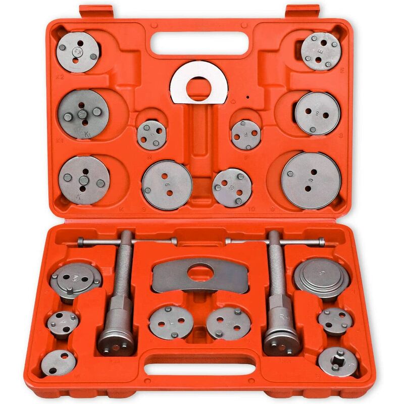 Bremskolbenrücksteller Universal 23 TLG.Satz - Bremsen Messschieber Kolben Rückstell kfz Werkzeug Set - Uisebrt