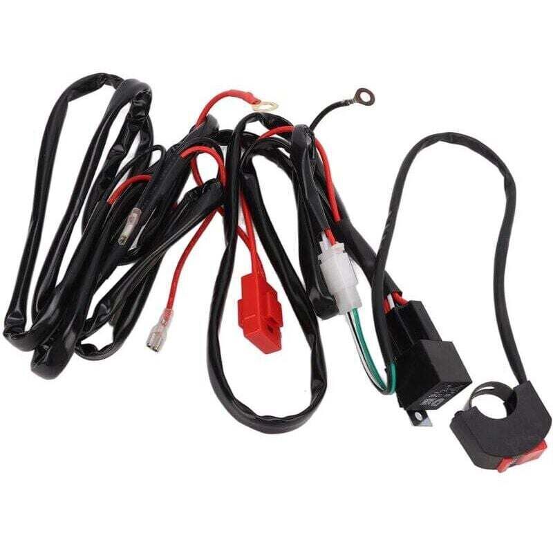 Ulisem 12 V 40 A LED-Arbeitslichtkabelbaum für 9–32 V Motorrad, ATV, Elektrofahrrad